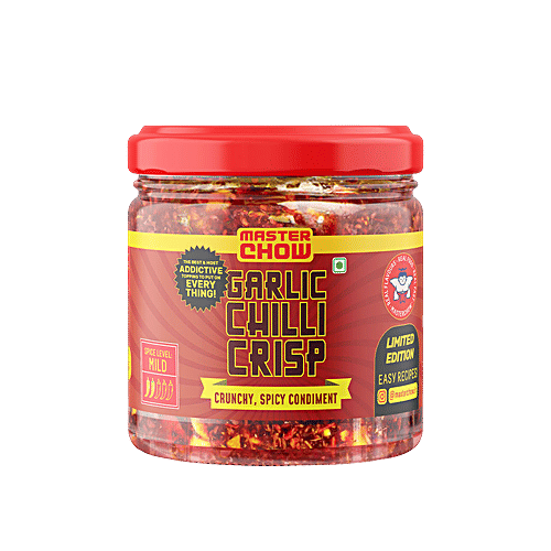 MasterChow Chilli Garlic Crisp, 170 g  Crunchy, Spicy Condiment