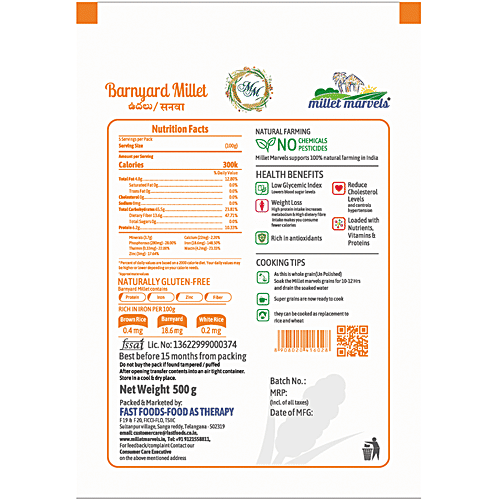 Millet Marvels 6 Pack Whole Grain,Unpolished,Vacuum Packed Multi Millet Kit, 3 kg  