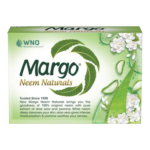 Margo Neem Naturals - Aloe Vera & Jasmine, 100 g  For Soft & Nourished Skin
