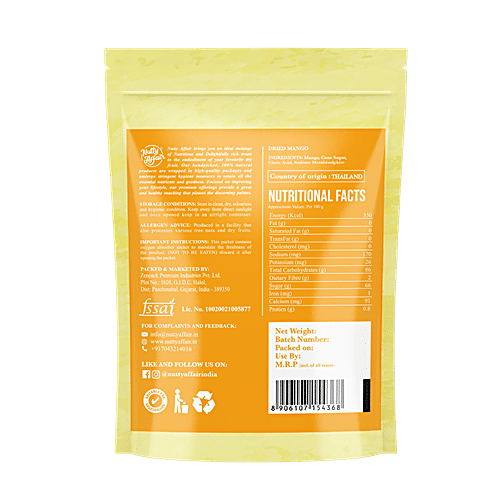 Nutty Affair Dried Mangoes - Dehydrated, 200 g  