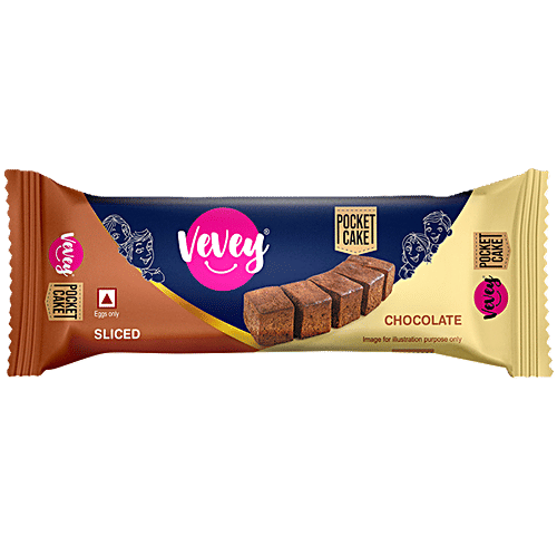 VEVEY Chocolate Sliced Pocket Cake, 32 g
