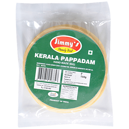 Buy Jimmy's Kerala Pappadam Big Online at Best Price of Rs 80 bigbasket