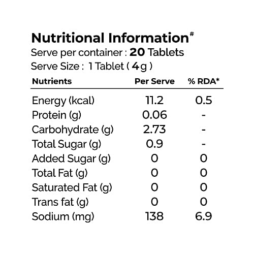 Auric Apple Cider Vinegar Effervescent Tablets With Vitamins For Weight Management & Gut Health, 20 pcs Support Digestion, Manage Blood Sugar Level