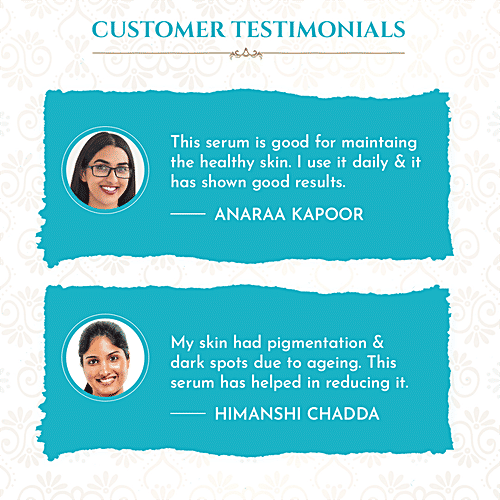 Khadi Essentials 2% HA + 10% Vitamin C Face Serum - For Hydrated & Bright Skin, 30 ml  With Tea Tree Extracts