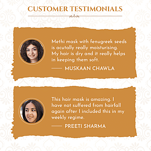 Khadi Essentials Fenugreek Hair Mask - With Bhringraj & Frankincense, For Hair Growth, 200 g  