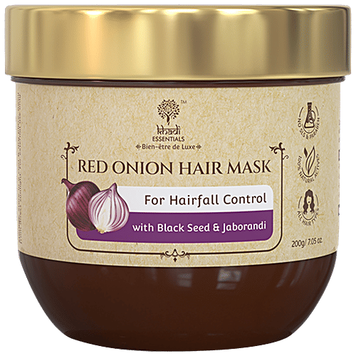 Buy Khadi Essentials Red Onion Hair Mask With Black Seed & Jaborandi