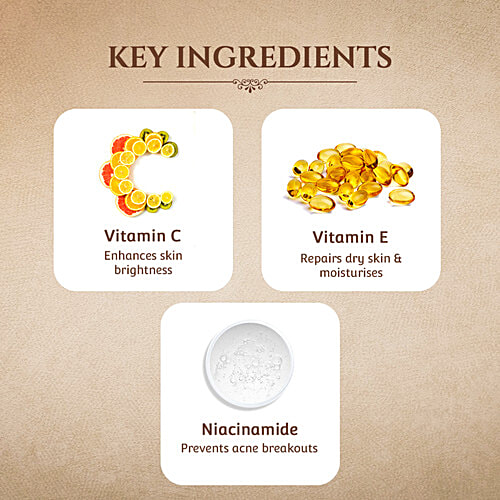 Khadi Essentials 10% Vitamin C Sheet Mask - With 1% Hyaluronic Acid, For Pigmentation & Glow, 25 ml  