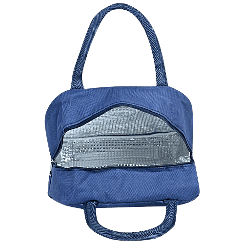 DP Insulated Lunch Bags Multiuse For School, Office, Picnic, Thermal Tote Bag - Blue, 1 pc  