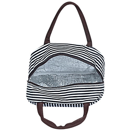 DP Insulated Lunch Bags Multiuse for School, Office, Picnic, Thermal Tote Bag - Stripe, 1 pc