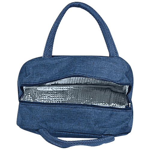 DP Insulated Lunch Bags - Multiuse For School, Office, Picnic, Thermal Tote Bag, Dark Blue, 1 pc  