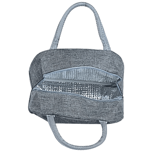 DP Insulated Lunch Bags - Multiuse For School, Office, Picnic, Thermal Tote Bag, Charcoal Grey, 1 pc  