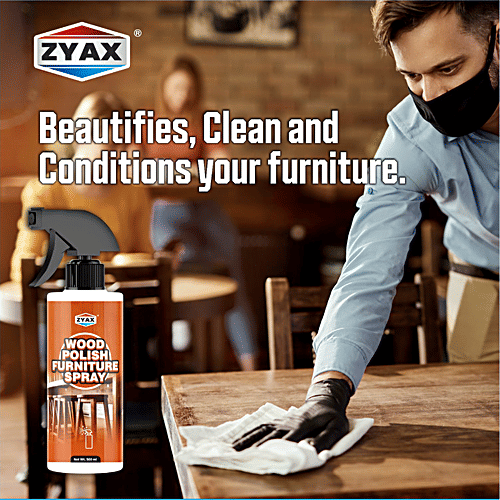 Zyax Wood Polish Furniture Spray, 500 ml  