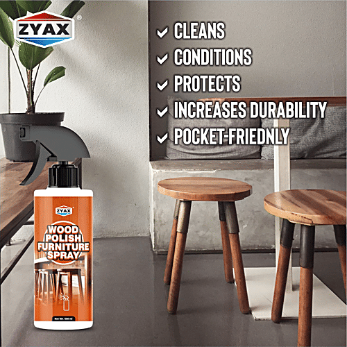 Zyax Wood Polish Furniture Spray, 500 ml  