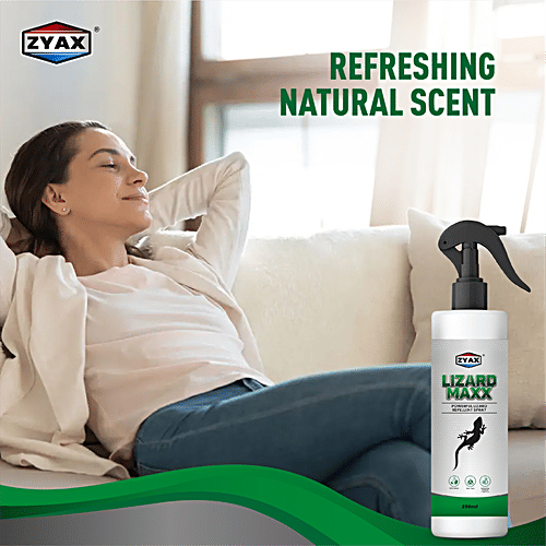 Zyax Lizard Maxx Lizard Repellent Spray, 100 ml  Non-Toxic & Refreshing Fragrance