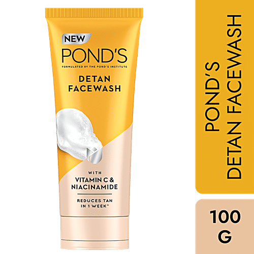 Buy Ponds Detan Face wash Vitamin C & Niacinamide Online at Best