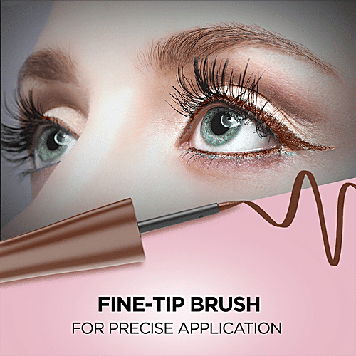 Faces Canada Magneteyes Colored Eyeliner - Long-Lasting, 24 Hrs Waterproof, 4 ml Powerful Brown 