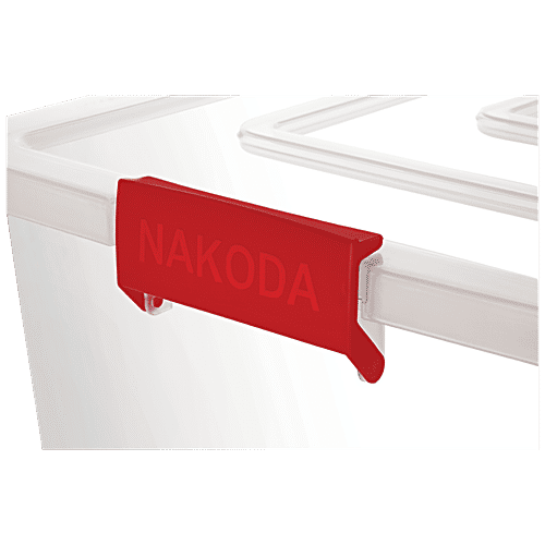 Nakoda Storage Container With Wheel & Lock Handle, Transparent, Venus 222, 32 L