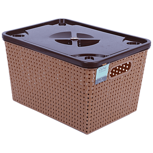 Buy Nakoda Dune 333 Multipurpose Storage / Kitchen Basket With Lid