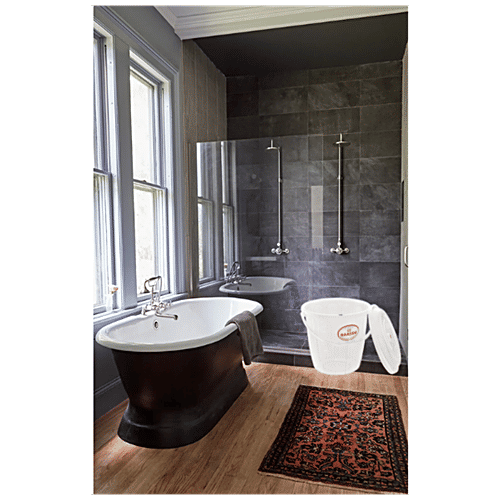 Nakoda Bucket With Lid For Storage & Carry - Transparent, Turbo Heavy Duty, 25 L  