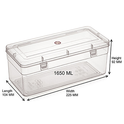 Nakoda Medicine & Tablet Store Box - Transparent, Multipurpose, 1.65 l  