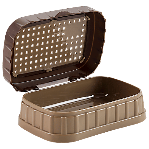 Nakoda Bathroom Soap Case/Stand - Dove With Lid Assorted Colour, 1 pc  Durable Plastic
 Convenient Design