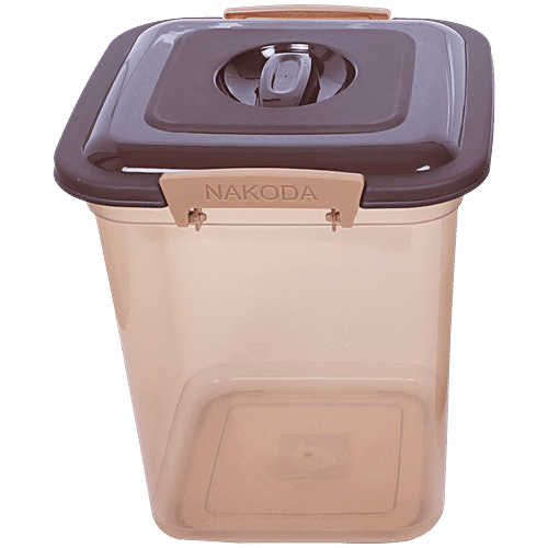 Nakoda Plastic Container Atta/Dal/Rice Storage, Everyday 1000 Multipurpose Food Storage, Assorted Colour, 12 L  