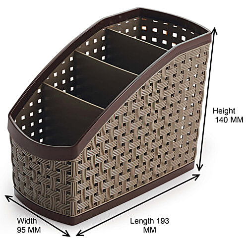 Nakoda Pen Pencil Brush Spoon & Cutlery Stand - Multiutility, Assorted Colour, Bolt, 1 pc  