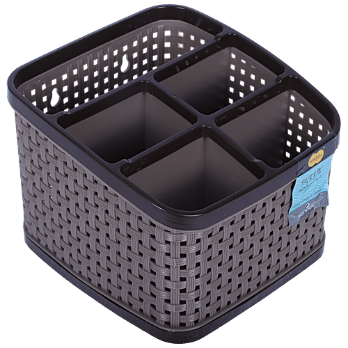 Nakoda Pen Pencil Brush Spoon & Cutlery Stand Organiser - Multiutility, Assorted Colour, Wave, 1 pc  