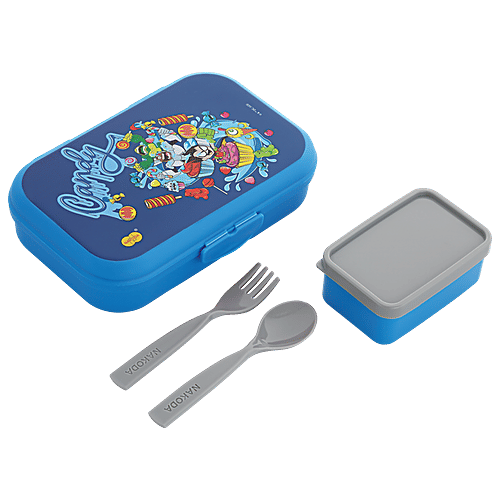 Nakoda Kids Lunch Box Big Candy Dino Food Grade Plastic, 650 ml  