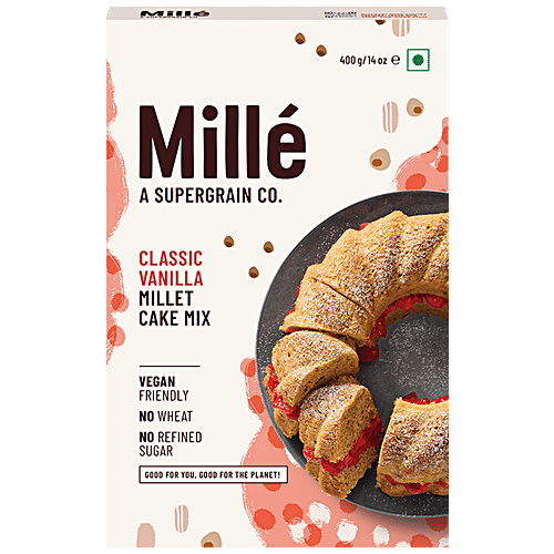 Buy Mille Classic Vanilla Millet Cake Mix No Wheat, No Refined Sugar, Vegan Friendly Online at