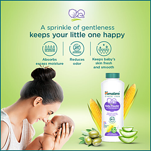 Himalaya Baby Powder With Pure Cornstarch - Paraben Free, 200 g  