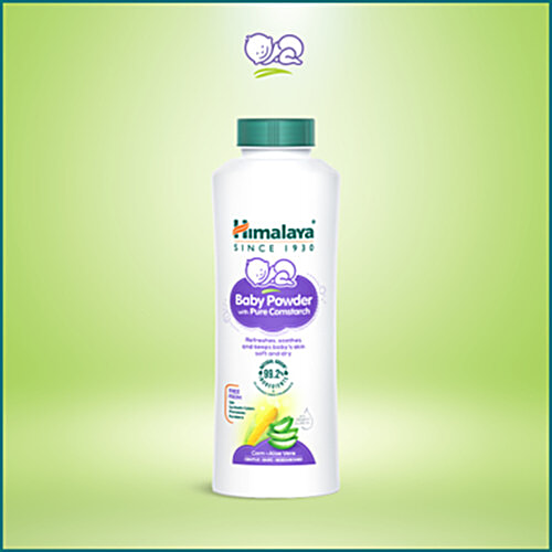 Himalaya Baby Powder With Pure Cornstarch - Paraben Free, 200 g  