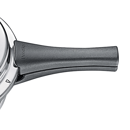 Prestige Popular Plus Svachh Virgin Aluminium Gas & Induction Compatible Pressure Cooker - Tall, Silver, 2 L  