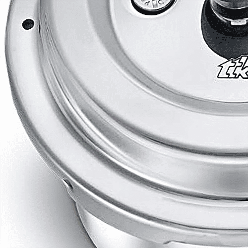 Prestige Popular Plus Svachh Virgin Aluminium Gas & Induction Compatible Pressure Cooker - Tall, Silver, 2 L  