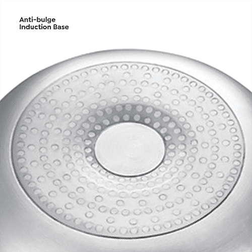 Prestige Svachh Aluminium Anti-Bulge Induction Base Senior Deep Pan Pressure Cooker - Silver, 5 L