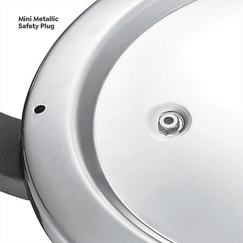 Prestige Svachh Aluminium Anti-Bulge Induction Base Senior Deep Pan Pressure Cooker - Silver, 5 L