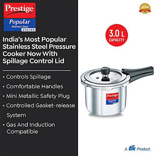 Buy Prestige Popular Svachh Spillage Control Stainless Steel Pressure
