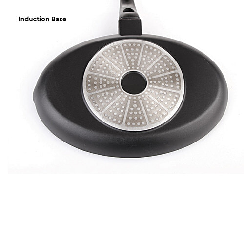 Prestige Omega Die-Cast Plus Non-Stick Induction Base Tawa - 27 cm, Black, 1 pc  