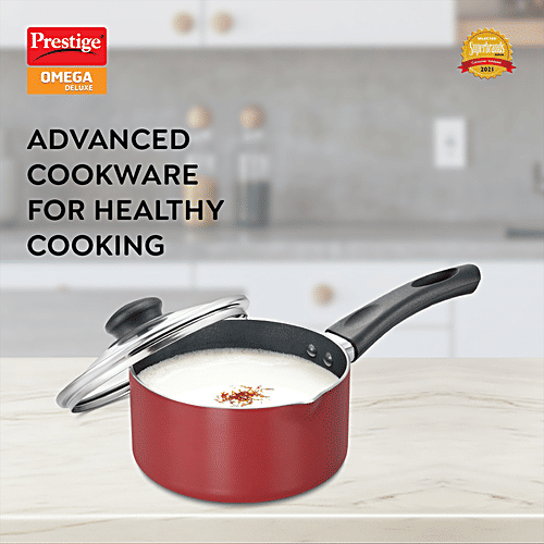 Buy Prestige Omega Deluxe Aluminium Induction Base NonStick Milk Pan