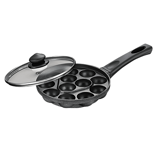 Prestige Omega Select Plus 16 Pits Paniyarakkal - With Lid, 24 cm, Aluminium, Non-Stick, 1 pc  