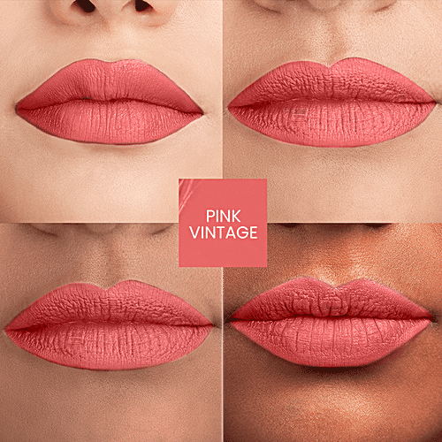 Lakme Forever Matte Liquid Lip Colour - Lightweight, Long Lasting, 5.6 ml Pink Vintage 