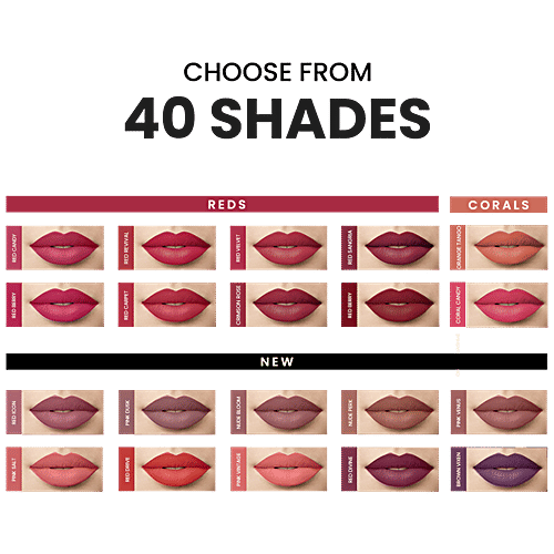 Lakme Forever Matte Liquid Lip Colour - Lightweight, Long Lasting, 5.6 ml Pink Vintage 