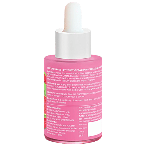 Plix Guava Glow Dewy Serum - 10% Vitamin C, Pentavitin, 5KDa Hyaluronic Acid, 20 ml  Brightens & Hydrates Skin