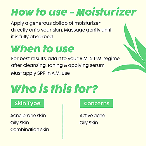 Plix Jamun Active Acne Smoothie Moisturizer - With 2% Acne Buster Complex & Niacinamide, 30 g For Oily, Acne Prone & Combination Skin