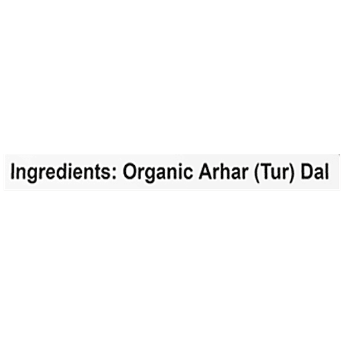 HOUSE OF VEDA Organic Arhar Tur Dal, 1 kg  Rich In Protein & Fibre, Free From Preservative & Gluten