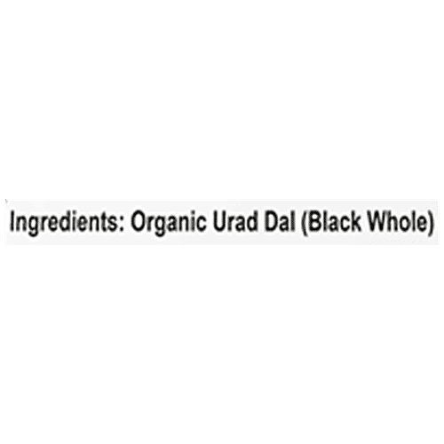 HOUSE OF VEDA Organic Urad Dal - Black Whole, 1 kg  Rich In Protein & Fibre, Free From Preservative & Gluten