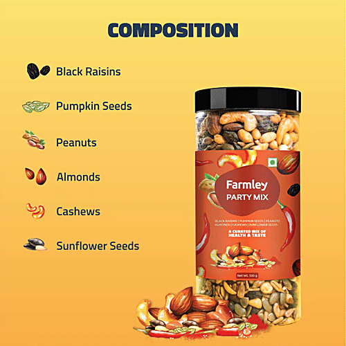 Buy Farmley Party Mix Mixed Nuts, Healthy Snacks Contains Mixed Dry