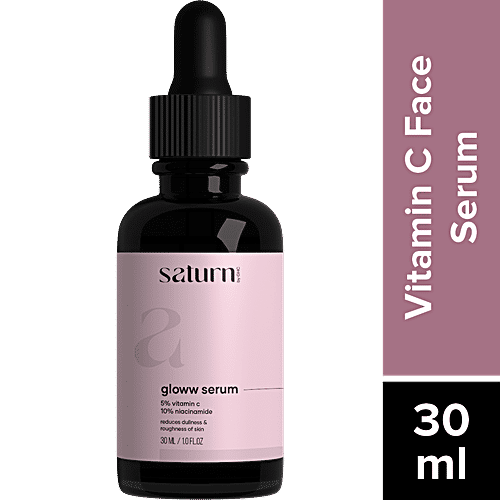 Saturn Gloww Skin Serum With 5% Vitamin C & Niacinamide, 30 ml  Reduces Dullness & Roughness Of Skin