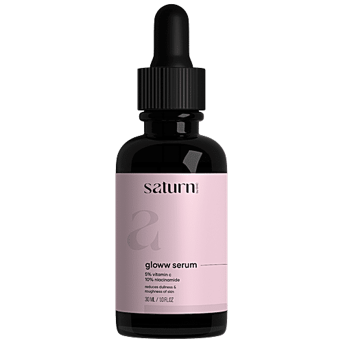 Saturn Gloww Skin Serum With 5% Vitamin C & Niacinamide, 30 ml  Reduces Dullness & Roughness Of Skin