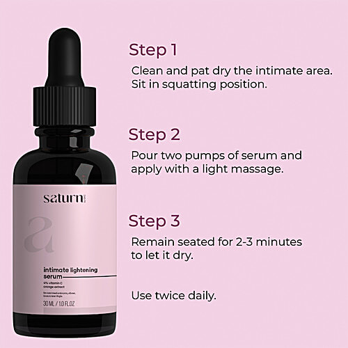 Saturn Intimate Lightening Serum For Even Toned Underarms, Thighs, Elbows, Back & Bum, 30 ml